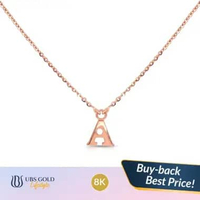 UBS Gold - Kalung Emas Alpha Cheri A - 8k - Kkv16040k Adj(39-42cm)-Rose Gold