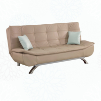 文創集 拜亞迪透氣皮革展開式沙發椅/沙發床(二色可選)-182x75x84cm免組