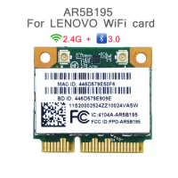 AR5B195 WIFI Network Card for Lenovo G480 G580 G780 Y480 Y580 Y570 Z485 2.4G Bluetooth 3.0 mini pci-e Wireless Network Adapter