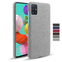 Luxury Febric Antiskid Cover Funda For Samsung A51 A71 4G Coque Cloth Texture Fit Case For Galaxy A 51 71 5G Capa