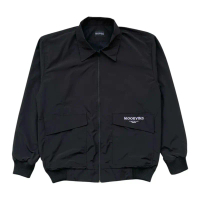Moorvins jaket WindBreker pria wanita keren tebal distro Zipper Hitam Waterproof