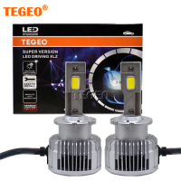 2PCS TEGEO GERMAN LIGHT EXPERT High Bright 90W D2S LED Headlights D4S Car LED Bulbs Replacement Original HID D2S D4S Ballast Kit