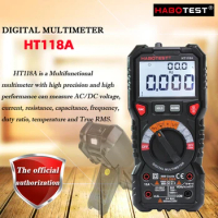 HABOTEST HT118A/HT118C/HT118D Digital Multimeter; true RMS high precision intelligent digital display multimeter / Work light