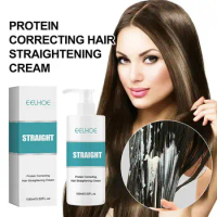 EELHOE Keratin Cream To Straighten Hair Treatment Professional Smoothing Soften Anti Frizz Dry Damaged Hair Repair Care Products