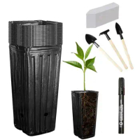 Tall Seedling Flower Plant Container Flower Pots Outdoor With Drainage Hole Planting Pots Indoor Big Pots For Plants Plant