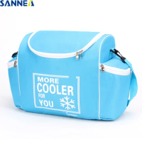 SANNE 25L Solid Color Cooler Bag Thermal Insulated Thermal Bag Can Carry Food and Drink Waterproof Portable Insulated Ice Pack