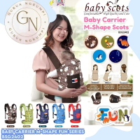 Gendongan Bayi M-Shape Baby Scots Fun Series (BSG2402) - Baby Carrier M-Shape