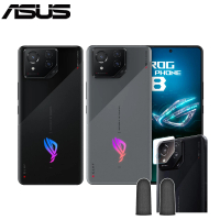 ASUS 華碩 鏡頭貼遊戲指套組 ROG Phone 8 5G 6.78吋(16G/512G/高通驍龍8 Gen3/5000萬鏡頭畫素/AI手機)