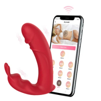 Bluetooth Control Rabbit Wearable Vibrator Female G Spot Clitorial Vaginal Stimulator Dildo Sex Toy For Women Vibrating Panties