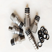 High-flow air hose quick connector with self-locking joint, large flow pneumatic universal swivel wi