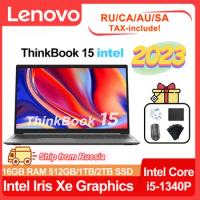 2023 Lenovo Thinkbook 15 Laptop Intel Core i5-1340P 16GB RAM 512GB/1TB/2TB SSD Backlit Keyboard 15.6-inch Slim Notebook Computer