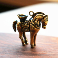 純銅馬小號迷你黃銅馬擺件辦公室客廳居家裝飾工藝品風水馬上有錢