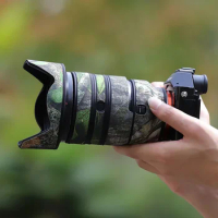 For Sony FE 24-70mm F2.8 GM ( SEL2470GM ) Lens Waterproof Camouflage Coat Rain Cover Protective Sleeve Case Nylon Guns Cloth