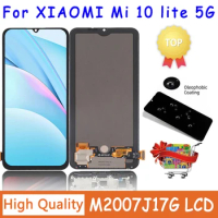 Original For Xiaomi MI 10 Lite 5G LCD Display Touch Screen Replacement For MI10 Lite 5G Mi 10lite M2002J9G Repair Parts