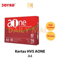 Kertas HVS AONE A4 70Gsm / Kertas Printing Fotocopy AONE A4 70Gsm