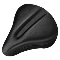 Bike Seat Cover-Soft Bike Cushion Seat Cover With Water Dust Resistant Cover-Compatible With Peloton,Spin Bike,Cycling