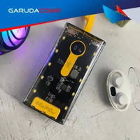 UMAXXI PRO Powerbank Transparan 10000 mAh 66W Power Bank Fast Charging PD 22.5 W 10000mAh Real Capac