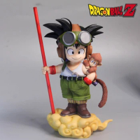 26cm Pvc Anime Dragon Ball Son Goku Figure With Monkey Kid Goku Action Figure Statue Collection Model Toys Gifts