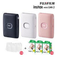 【FUJIFILM 富士】instax mini Link2 手機印相機 原廠公司貨(60張底片透明保護套60入組合)