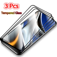 3 Pcs Glass, Poco X4 Pro Tempered Glass for Poco M5s M5 M4 M3 F3 Screen Protector Poco X3 NFC Xiaomi Poco F4 GT Glass Poco F5 X5