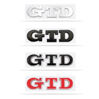 3D Metal GTD Logo Rear Boot Trunk Emblem Badge Sticker Decals For Volkswagen VW Polo Golf Passat Jetta Scirocco