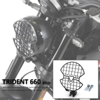 For Trident 660 2021 2022 Front Headlight Grille Cover Protector NEW Motorcycle Accessories Black For TRIDENT660 For trident660