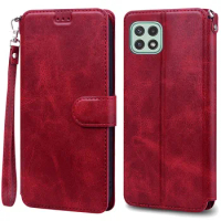 A22 5G Case For Samsung Galaxy A22 Case A225F Leather Wallet Flip Case For Samsung A22 5G Case A226B Silicone Cover Coque Fundas