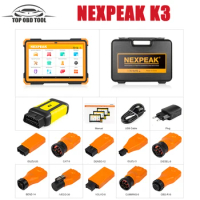 NEXPEAK K3 12v+24v 2 in 1 Automotive System Diagnostic Tools Obd2 Scanner 2024 New Version for Car and Truck OBD2 Key Programmer