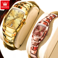 OLEVS 7006 Luxury Brand Couple Quartz Watch Elegant Diamond Date Clock Waterproof Tungsten Steel Ban