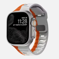 Soft Silicone Strap for Apple Watch Band Ultra 2 49mm 44mm 45mm 42mm 41mm 42mm Sport Watchband Iwatch Serise 5 6 7 8 9 Bracelet