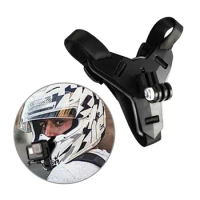 Black Helmet Holder Motorcycle Helmet Chin Stand Mount HolderAction Sports Camera Holder Accessories for Gopro Hero 7/5