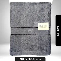Handuk Mandi Jumbo Katun 90x160 Mont Terry Dewasa Tebal Menyerap Air Lembut Abu-abu