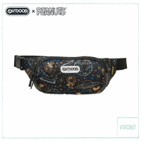 【OUTDOOR】SNOOPY聯名款太空人系列腰包-黑色 ODP21E06BK