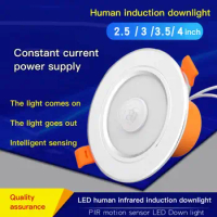 Downlights Smart Motion Sensor Ceiling Lamp 3W 5W 9W 18W Led Light Spot Downlight AC220V Recessed Spotlight Cold Warm White