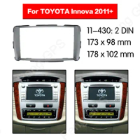 2 DIN Car Radio stereo Fitting installation adapter fascia For TOYOTA Innova 2011+ frame Audio