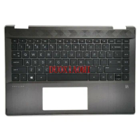 New For HP Pavilion X360 14-DH Palmrest Backlit Keyboard Silver Edge L53795-001
