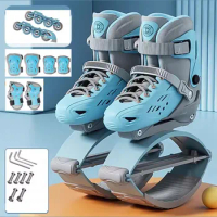 Children Kangaroo Bounce Shoes Roller Skating Shoes 2 In 1 Jump And Skate Include Safe Sets