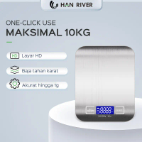 Timbangan Dapur Digital HAN RIVER - Timbangan Digital Murah Presisi 1g, Alat Ukur Dapur & Timbangan 