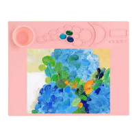 Silicone Painting Mat For Kids Silicone Painting Mat With Groove Design DIY Craft Supplies Detachable Art Mat For Jewelry