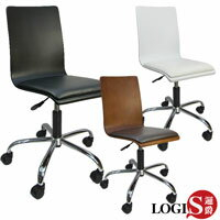 和風曲木皮墊事務椅/電腦椅【LOGIS邏爵】【DIY-020B】