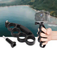 Handheld Finger Grip Ring Camera Holder Accessories Selfie Bracket Camera Selfie Accessory Black ABS for GoPro Hero 6 7 5 4 3