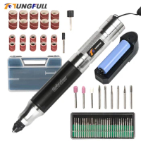 Mini Drill Rotary Tool Nail Drill Machine Engraving Pen Electric Drill Grinder Charging Drill Cordless Drill Lithium Battery