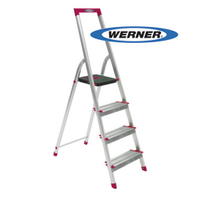 美國 Werner 穩耐安全梯 L234R-5 鋁合金寬踏板4階梯 大平台 鋁梯 A字梯 梯子 /個 (出貨後即無法退換貨，請下單確認好尺寸規格)