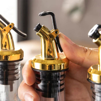 Olive Oil Bottle Sprayer Wine Pourer Sauce Boat Nozzle Liquor Oil Dispenser ASB Lock Leak-Proof Plug Bottle Stopper Kitchen Tool