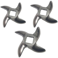 Meat Grinder Blades, Multi-purpose Spare Parts, Stainless Steel, Commercial, Cross Blades 12 Types, 
