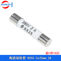 R055 Ceramic Fuse Tube 5x25mm Size Fuse 1a 2a 5a 10a 16a 250V Melt Core