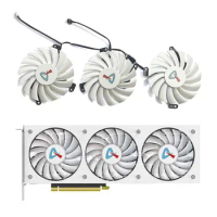 3 FAN Brand new 4PIN 85MM CF-12910S DC 12V 0.35A suitable for AXGAMING GeForce RTX3080 3080ti X3W graphics card