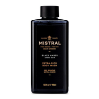 【紳士用品專賣】美國 Mistral - 黑琥珀 2合1 洗髮沐浴露（Black Amber）
