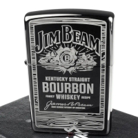 【Zippo】美系~JIM BEAM金賓波本威士忌圖案打火機