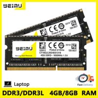 DDR3 DDR3L 4GB 8GB Laptop Memory Ram 1600 1333 1066MHz PC3 1.5V PC3L 1.35V 12800 10600 8500 204Pins Notebook SODIMM Memoria Ram